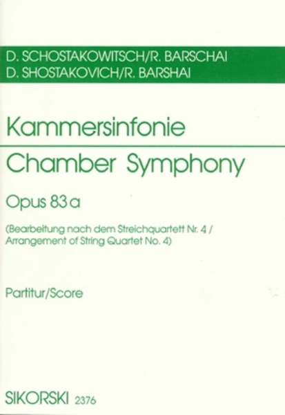 Chamber Symphony (Kammersinfonie), Op. 83a