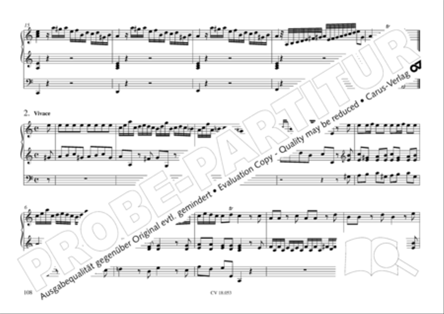 Das Husumer Orgelbuch von 1758 Organ Solo scores gallery preview page 109