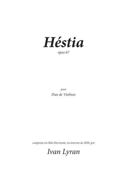 Héstia Opus 67