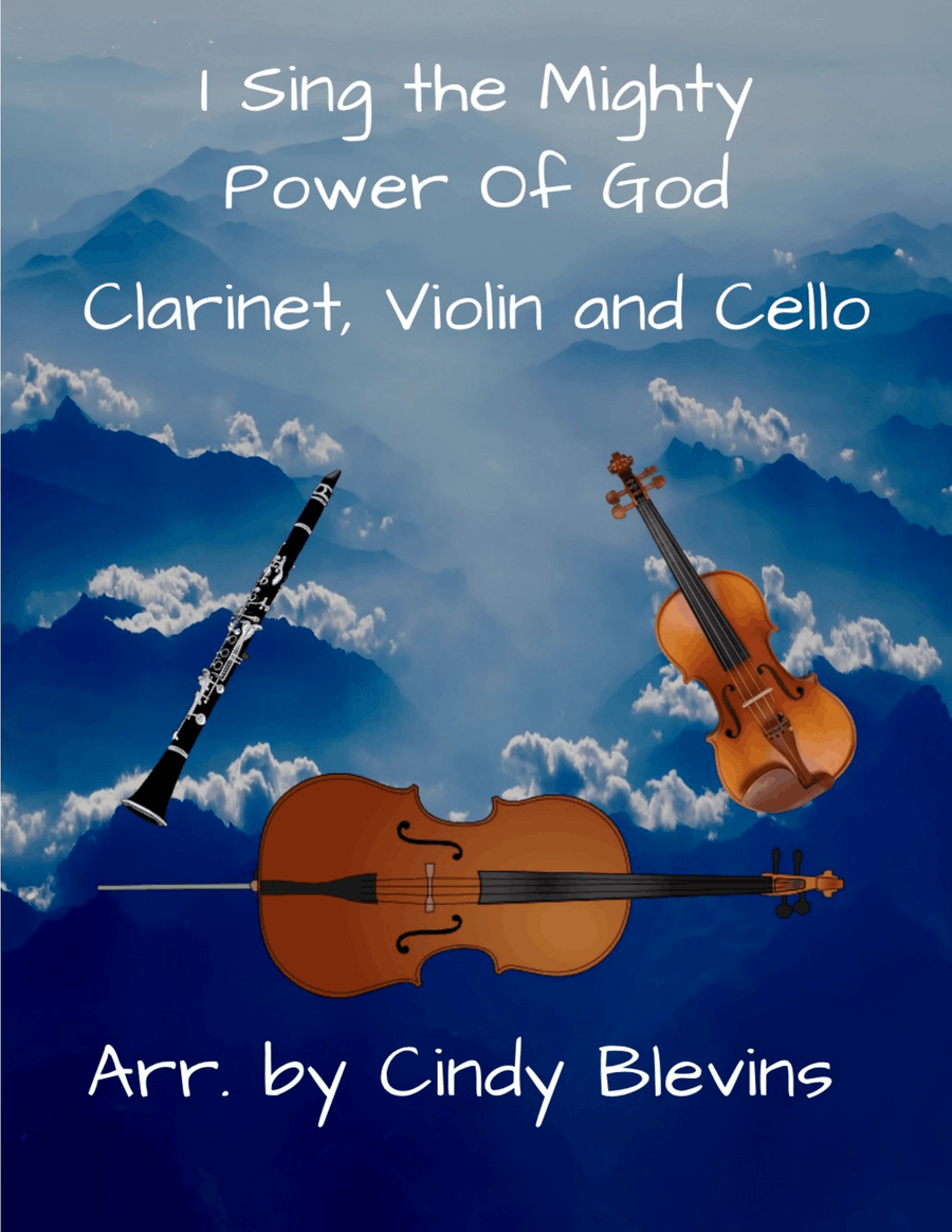 I Sing the Mighty Power Of God, Clarinet, Violin and Cello Trio Small Ensemble scores gallery preview page 1