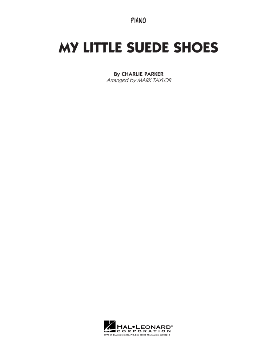 My Little Suede Shoes - Piano Jazz Ensemble scores gallery preview page 1