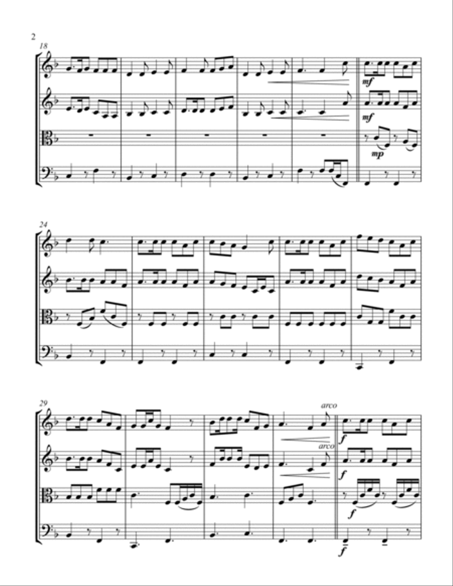 You're So Cool String Quartet scores gallery preview page 2