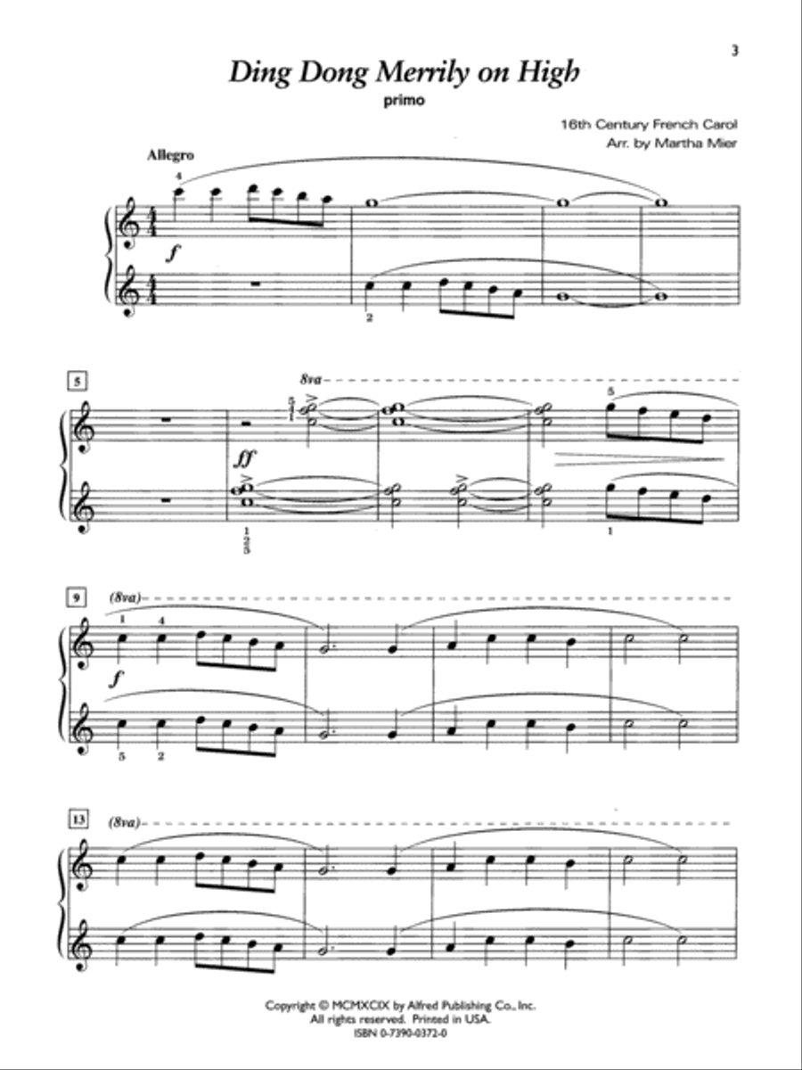 Ding Dong Merrily on High Small Ensemble scores gallery preview page 3