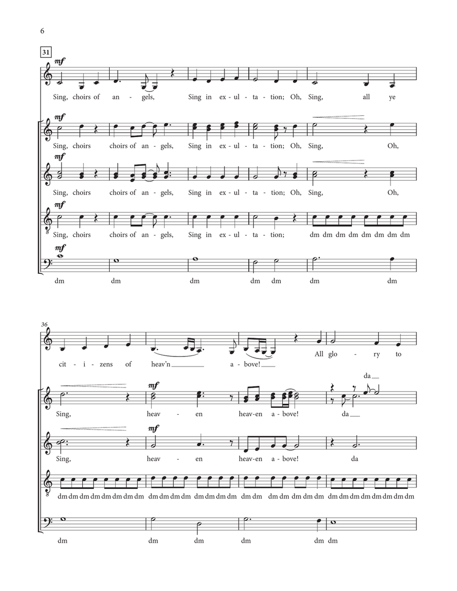 O Come (Let Us Adore) Divisi scores gallery preview page 6