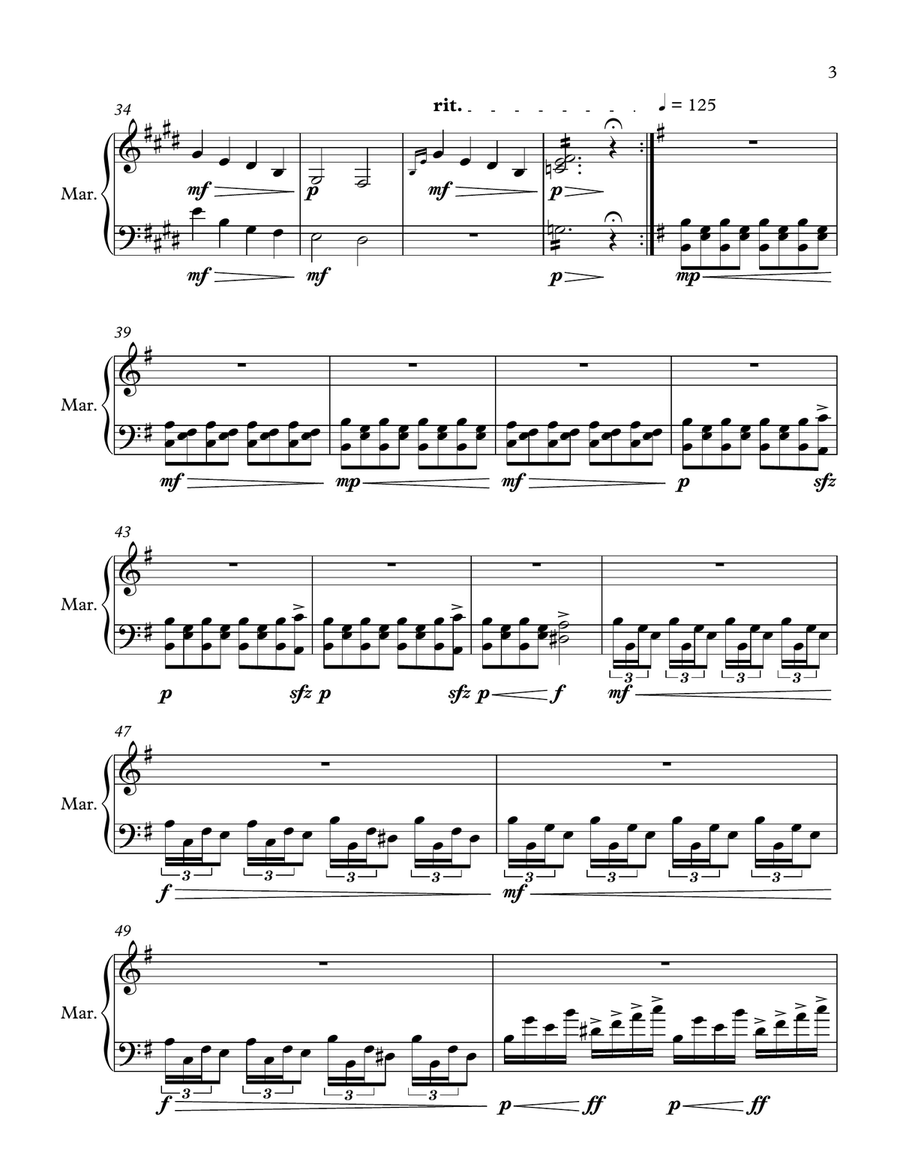 Perception Marimba scores gallery preview page 3