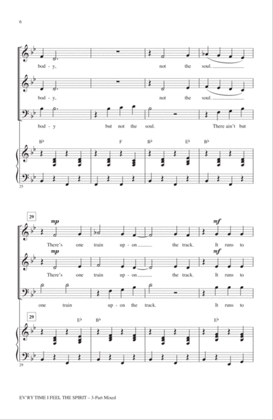 Every Time I Feel The Spirit 3-Part scores gallery preview page 4