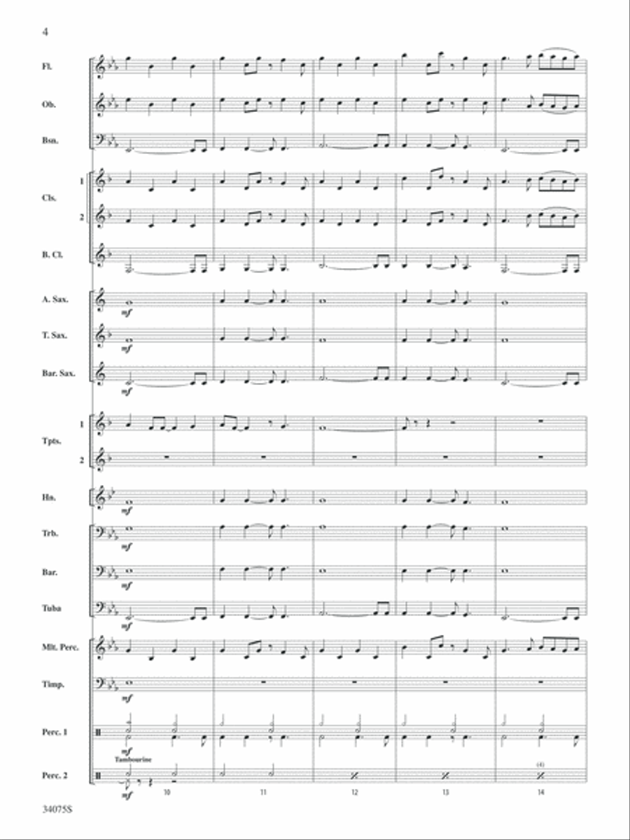 Smile: Score Concert Band scores gallery preview page 4