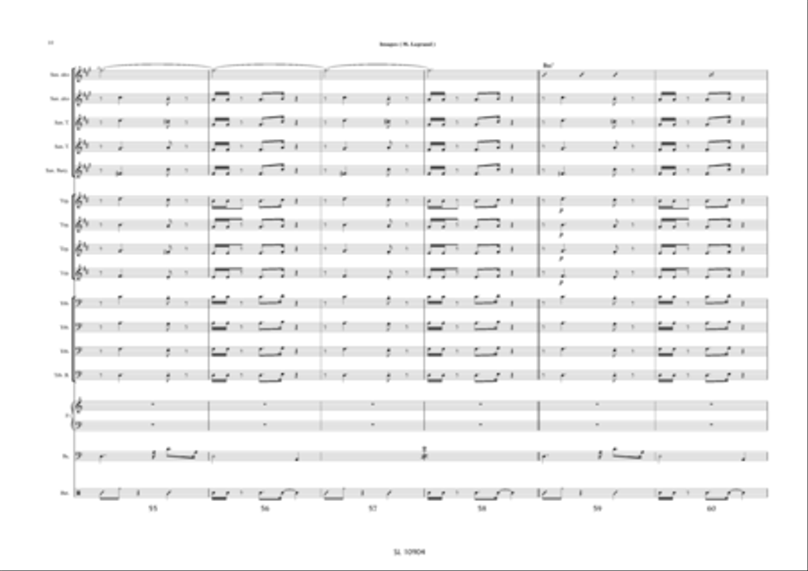 Images pour big band et sax alto solo / piano solo Jazz Ensemble scores gallery preview page 11