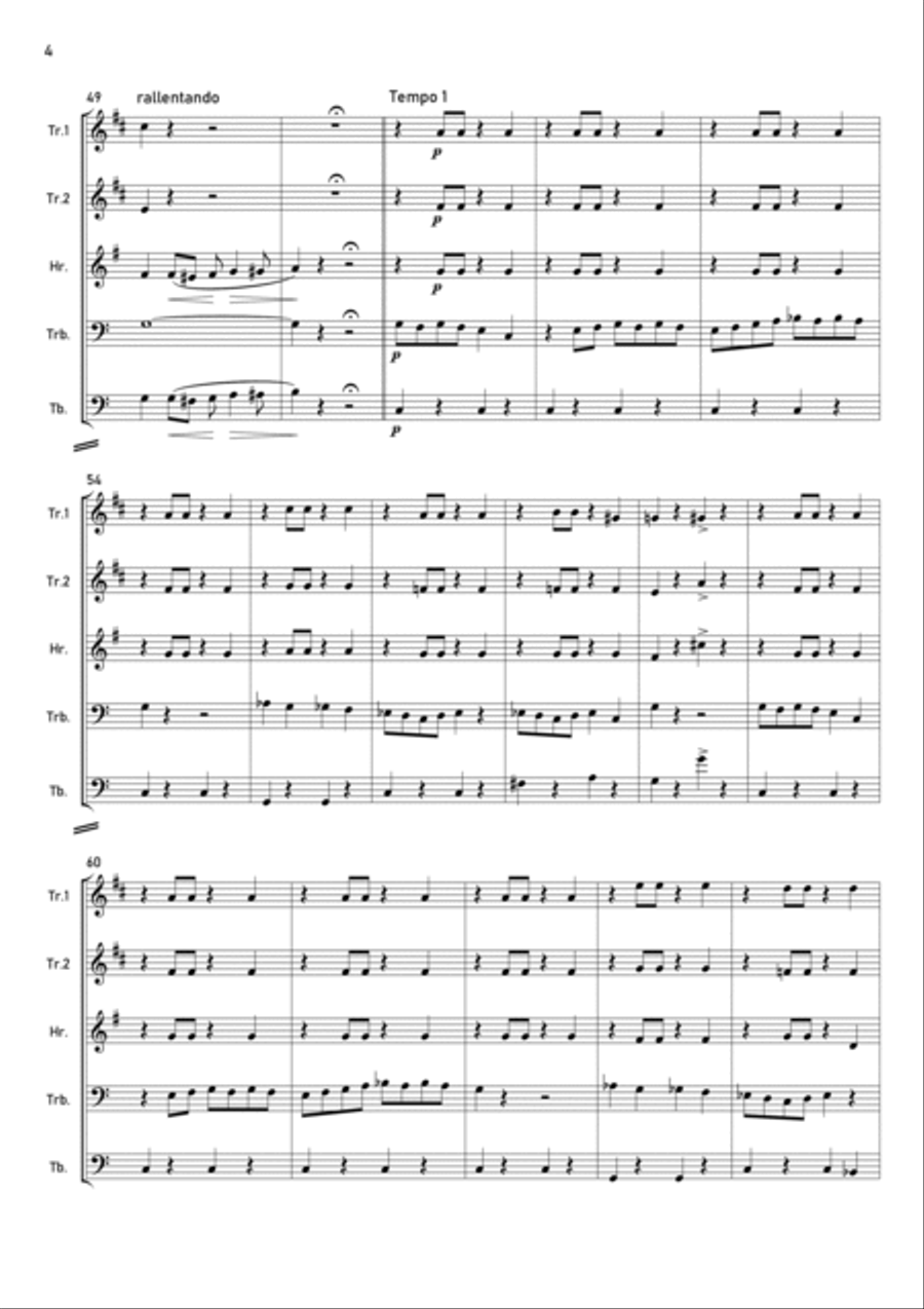If I Were A Rich Man If I Were A Rich Man Brass Quintet scores gallery preview page 4