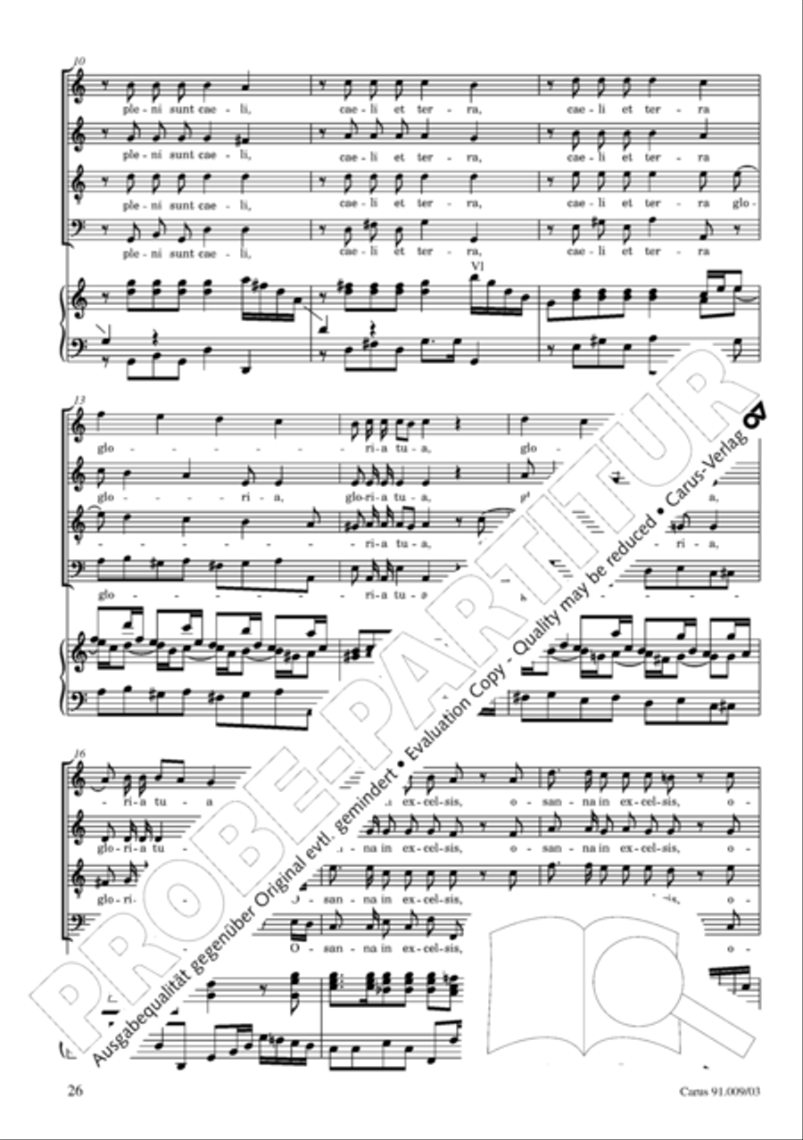 Missa Sancti Gabrielis 4-Part scores gallery preview page 27