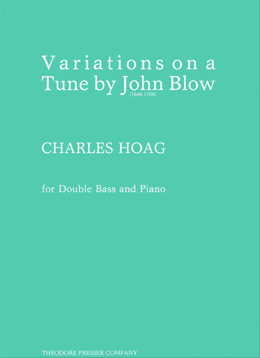 Variations On A Tune By John Blow Chamber Music scores gallery preview page 1