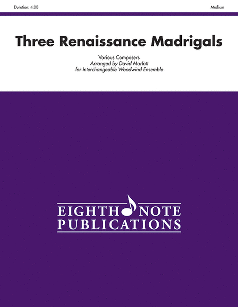 Three Renaissance Madrigals image number null