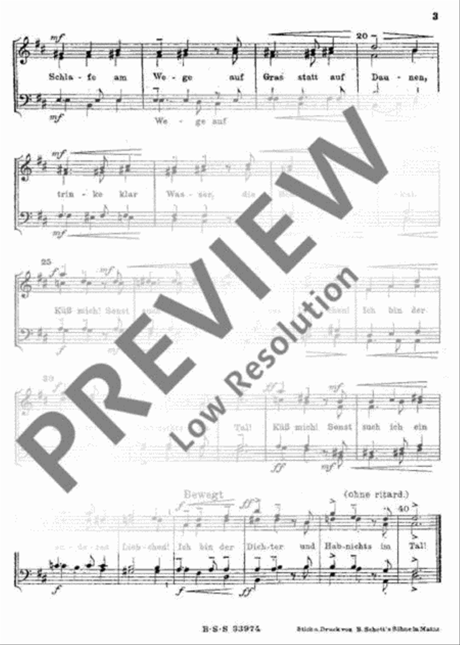 Vier Männerchöre Vier Männerchöre Men's Choir scores gallery preview page 3