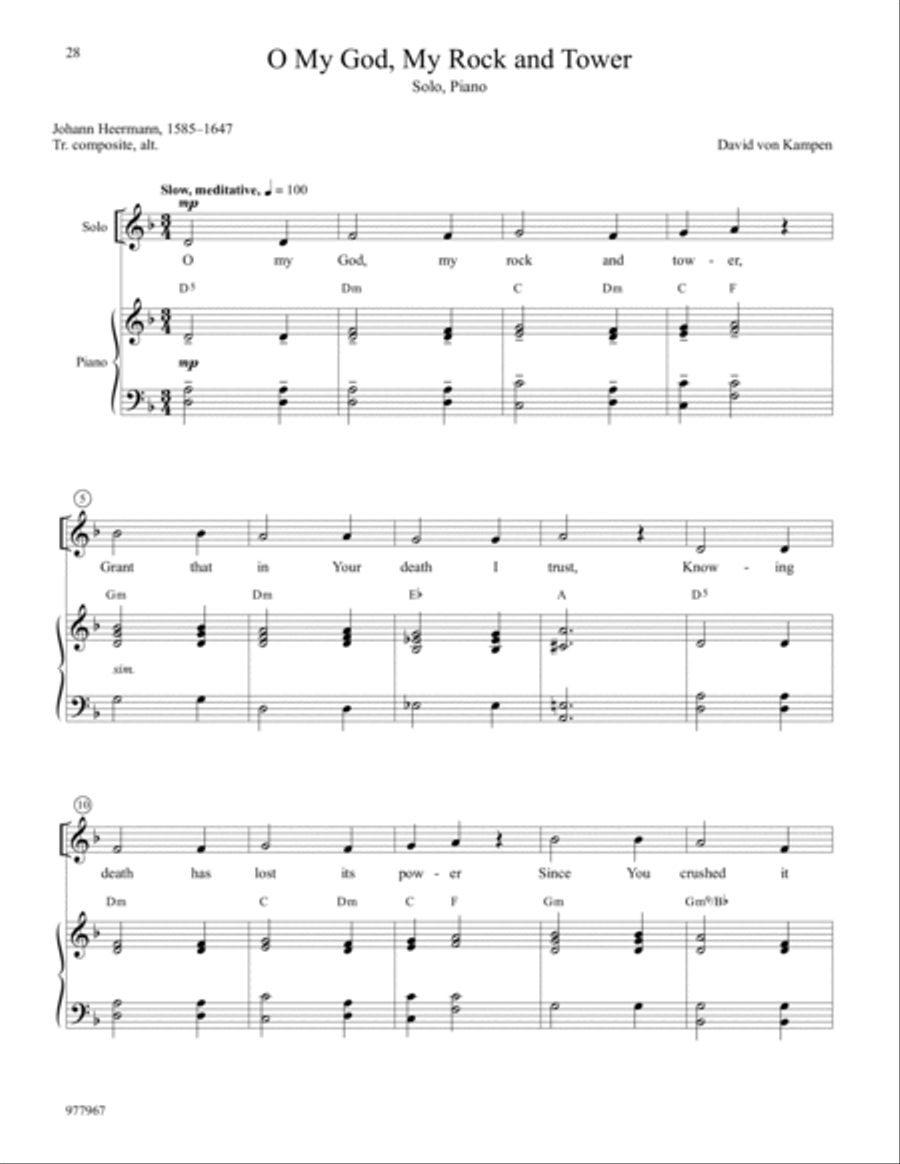 Sacred Solos and Duets Unison Choir scores gallery preview page 8