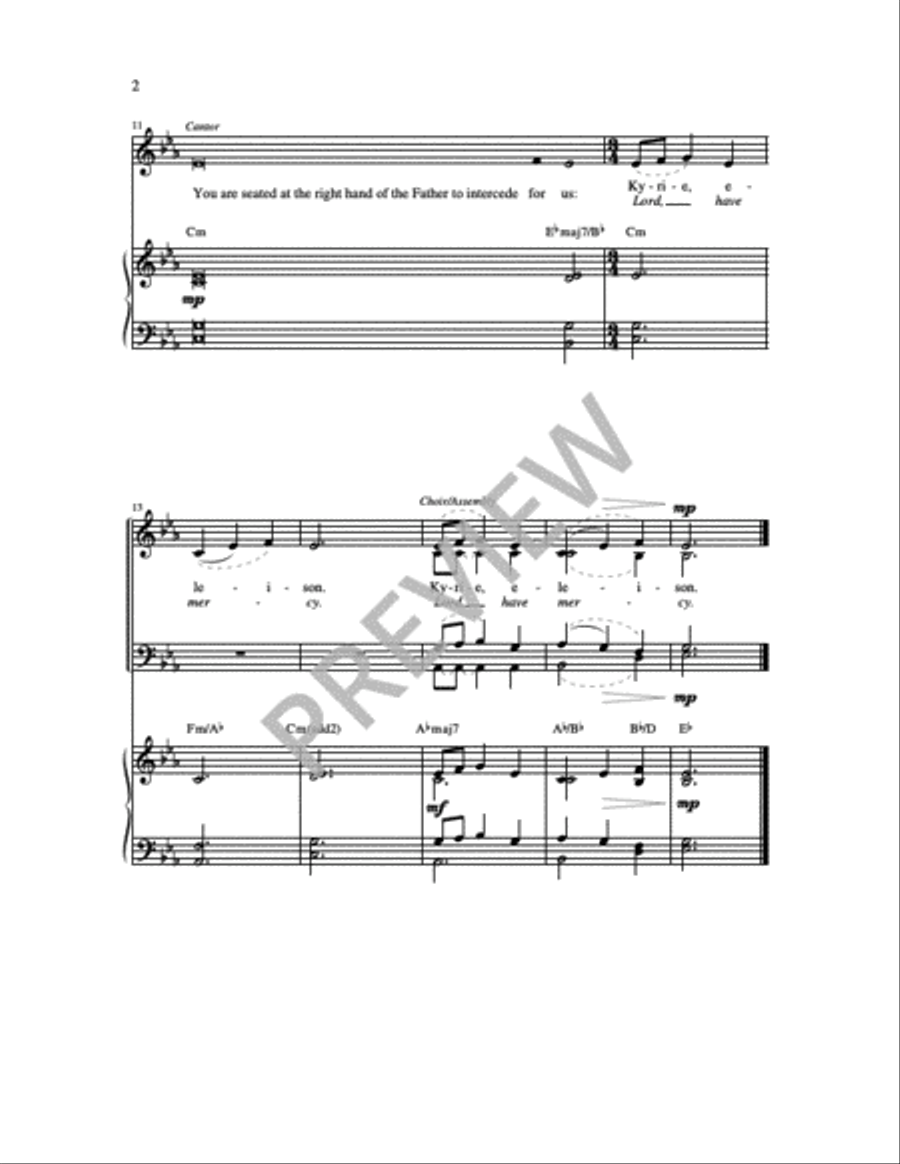 Mass of Wisdom - Choral Edition 4-Part scores gallery preview page 19