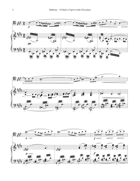 Prélude à l’après-midi d’un faune- Afternoon of a Faun for Trombone & Piano
