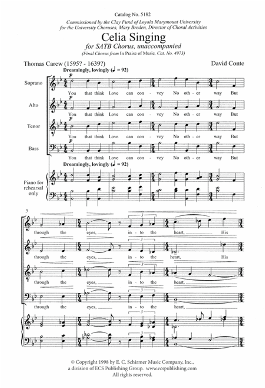 Celia Singing 4-Part scores gallery preview page 2