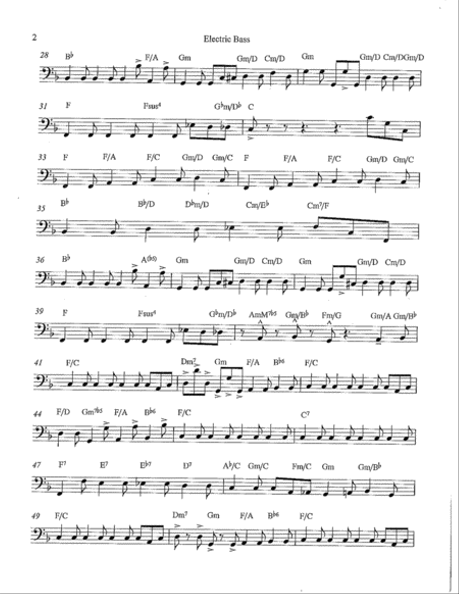 Thank You, Jesus! (Bass Guitar) Bass Guitar scores gallery preview page 2