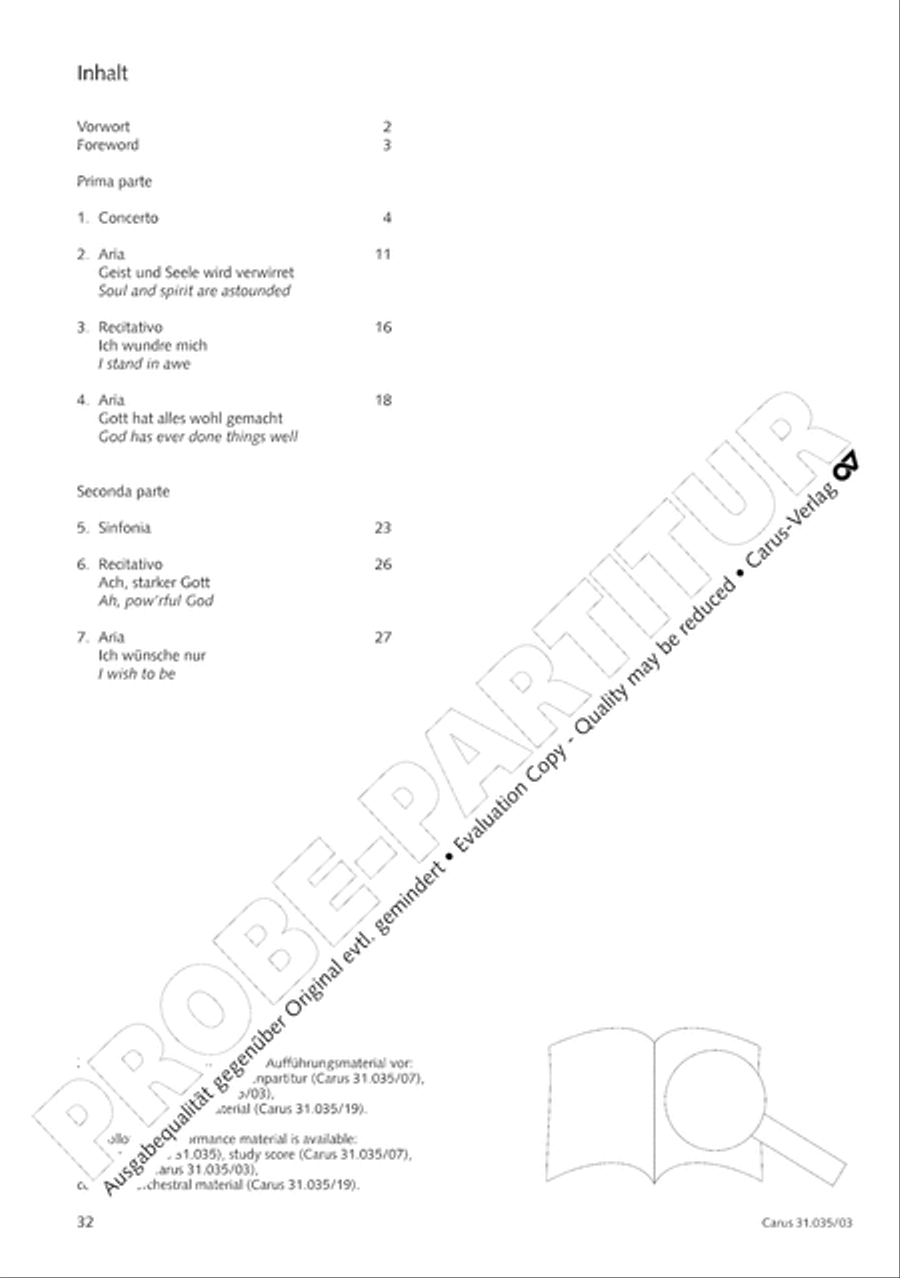 Soul and spirit are astounded (Geist und Seele wird verwirret) English Horn scores gallery preview page 33
