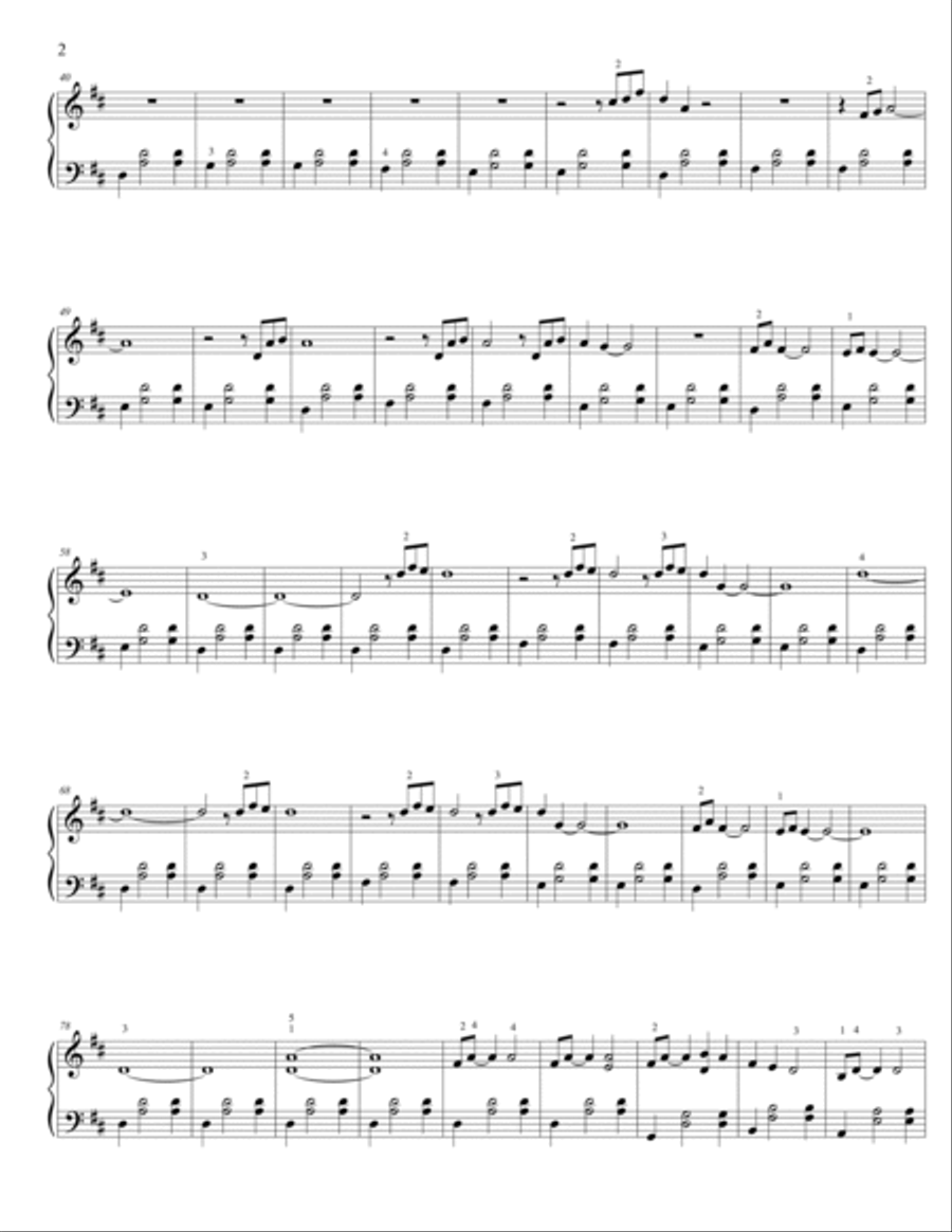 Azul, reflejo del cielo Piano Solo scores gallery preview page 2