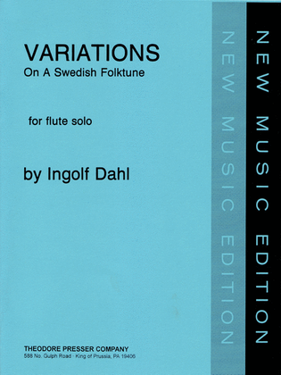 Book cover for Variations on A Swedish Folktune