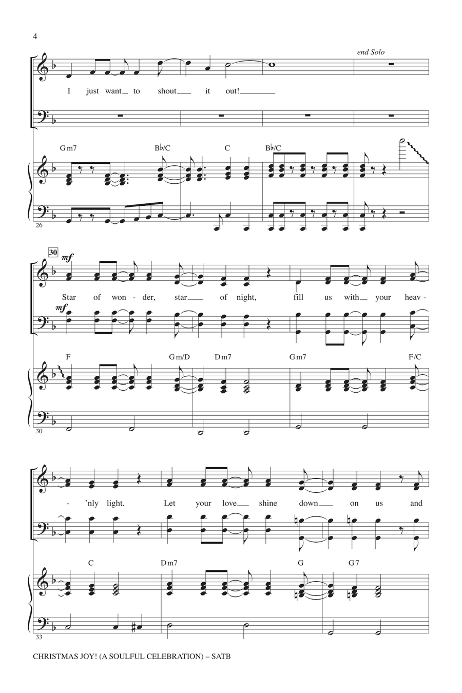 Christmas Joy! (A Soulful Celebration) 4-Part scores gallery preview page 3