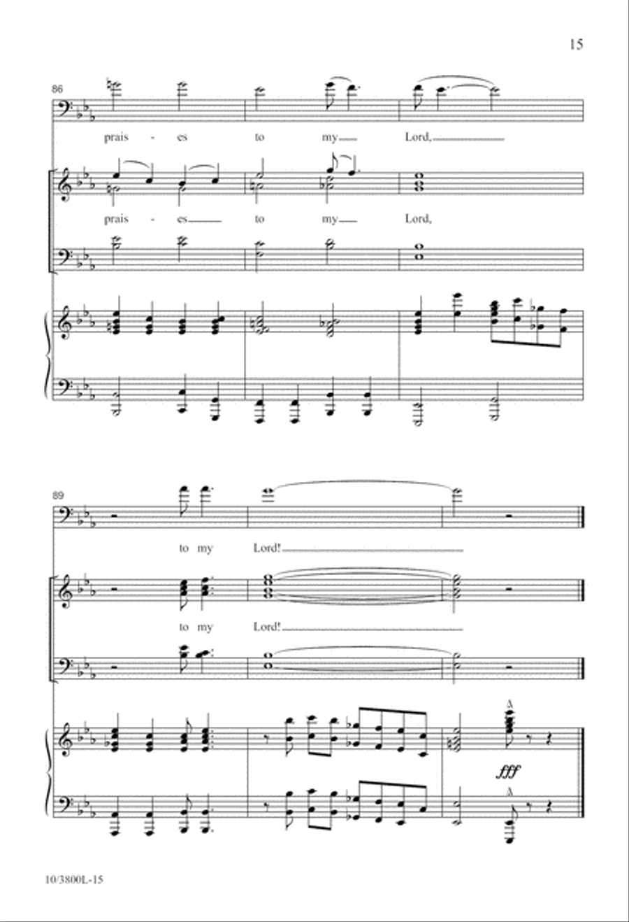 I'm Gonna Sing and Shout! 4-Part scores gallery preview page 15