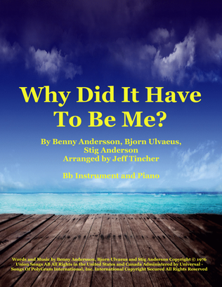 Book cover for Why Did It Have To Be Me?
