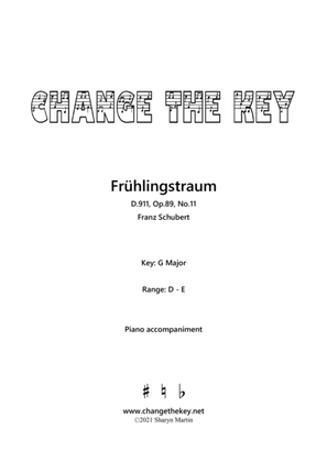 Book cover for Fruhlingstraum G Major