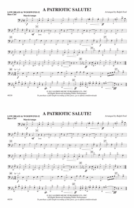 A Patriotic Salute!: Low Brass & Woodwinds #2 - Bass Clef