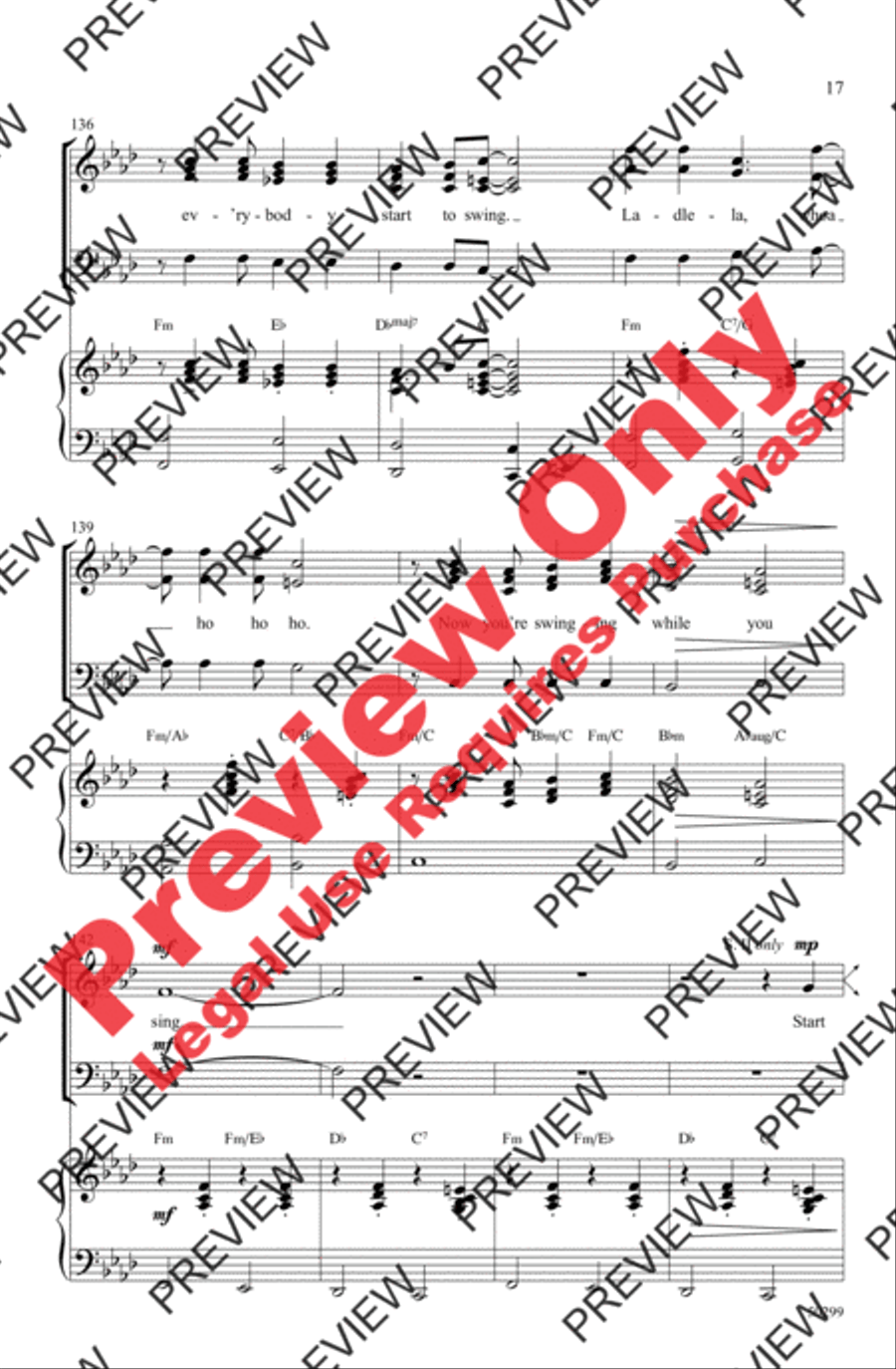 Sing, Sing, Sing Sing, Sing, Sing 3-Part scores gallery preview page 17