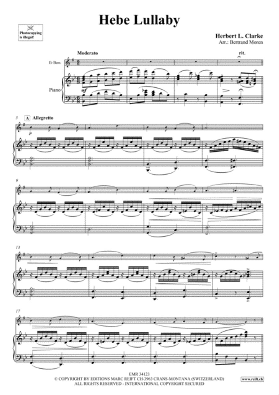 Hebe Lullaby Piano Accompaniment scores gallery preview page 3