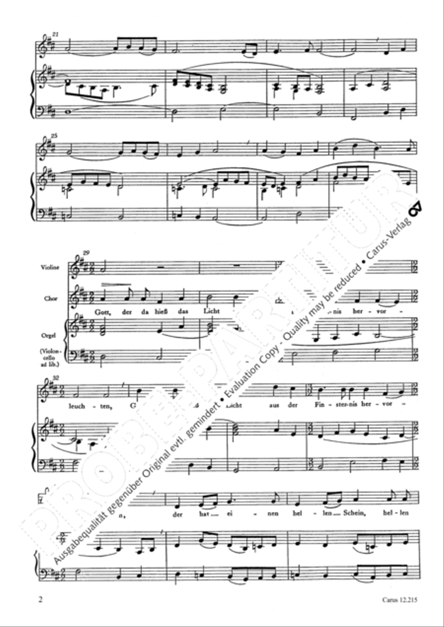 How brightly beams the morning star (Wie schon leuchtet der Morgenstern) Unison Choir scores gallery preview page 3