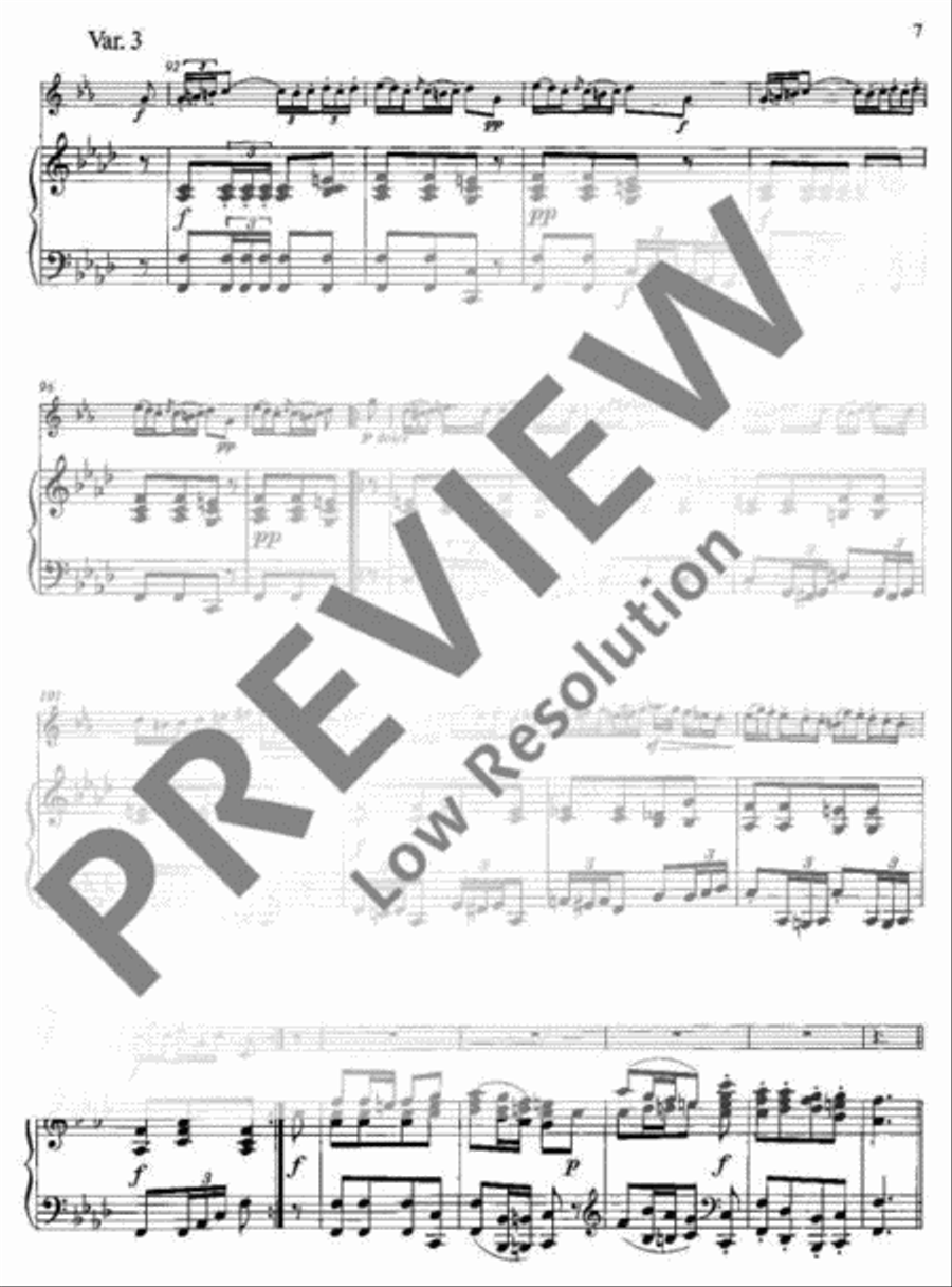 Variations of a Swiss Folksong Horn scores gallery preview page 8
