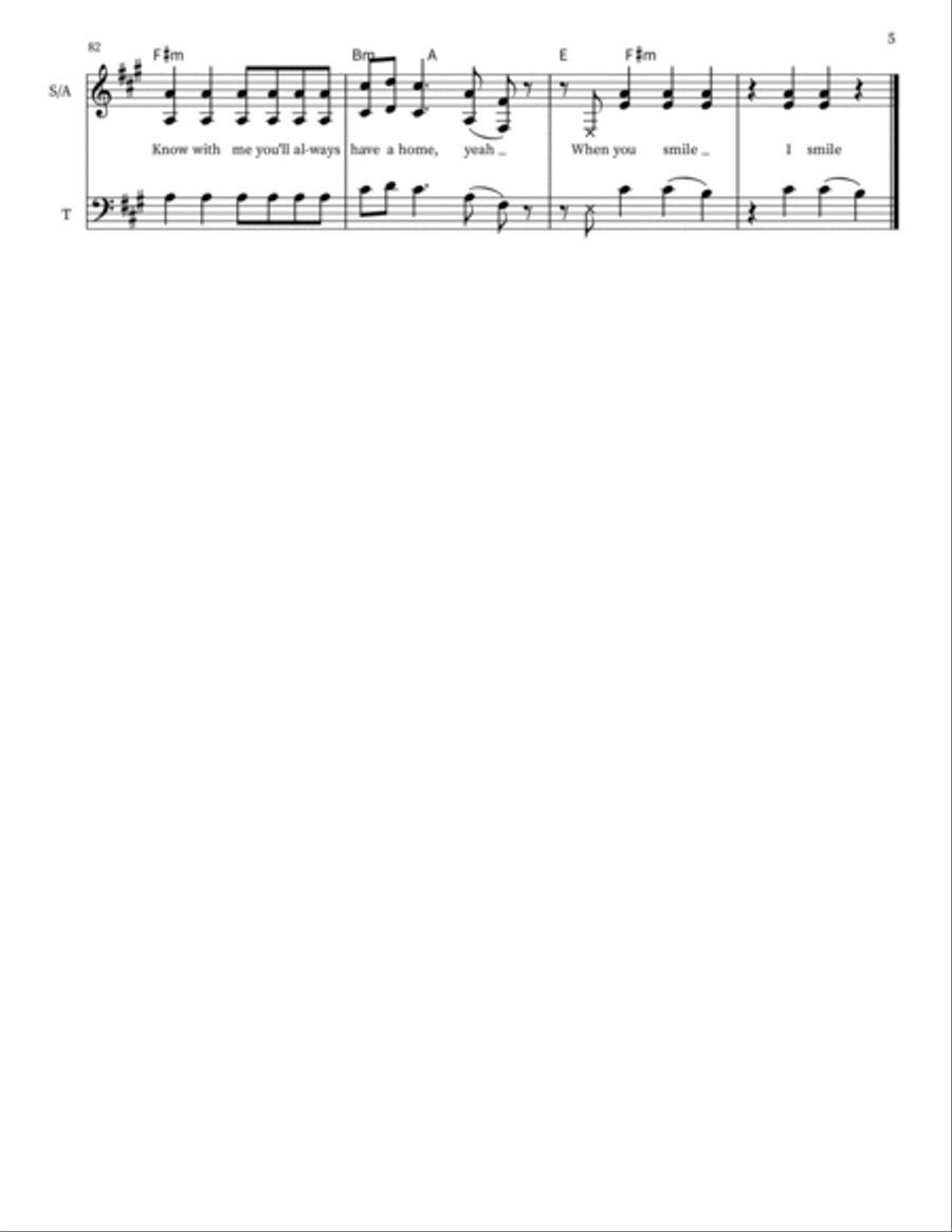 Smile 3-Part scores gallery preview page 5