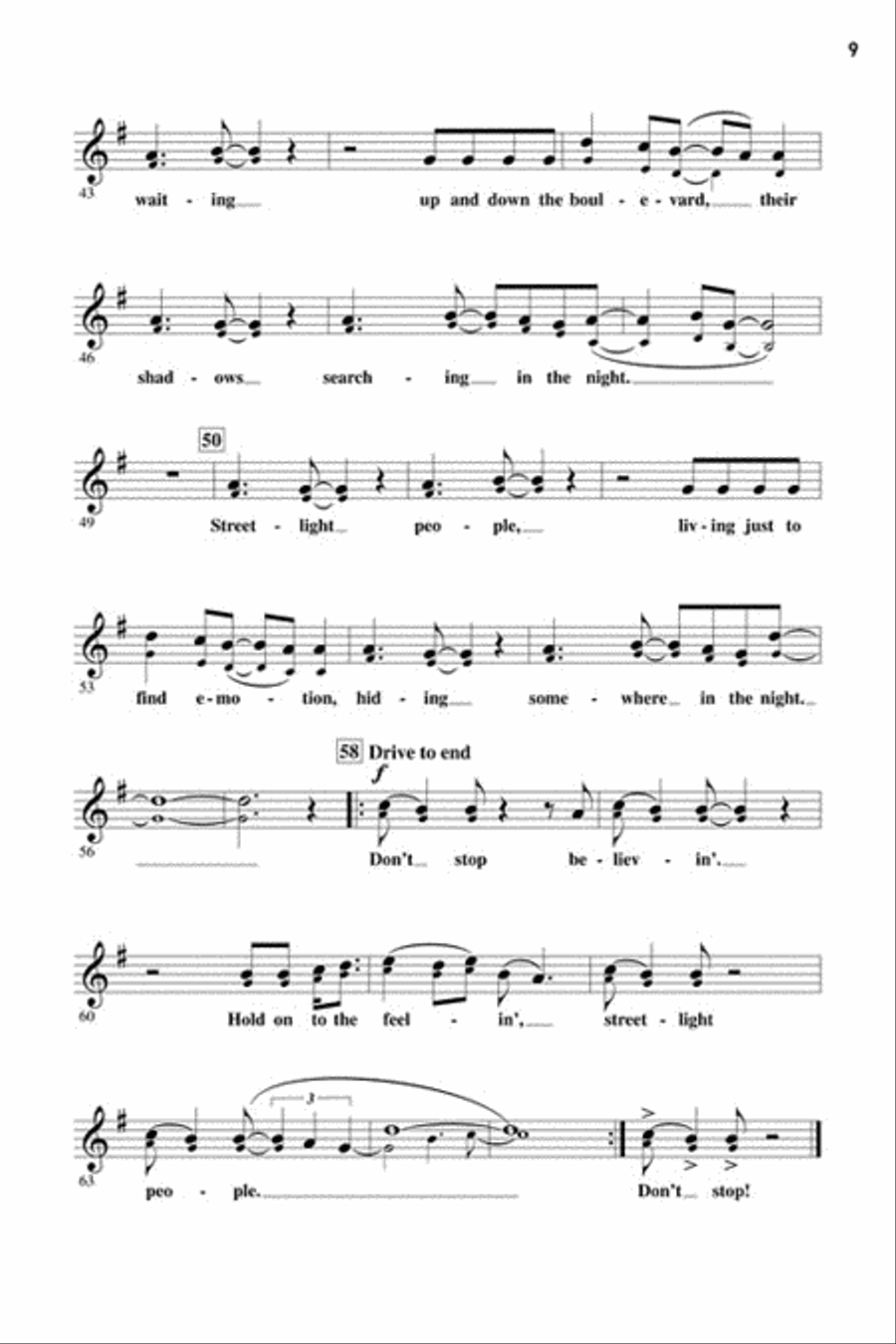 Let's All Sing... Songs from Glee Choir scores gallery preview page 5