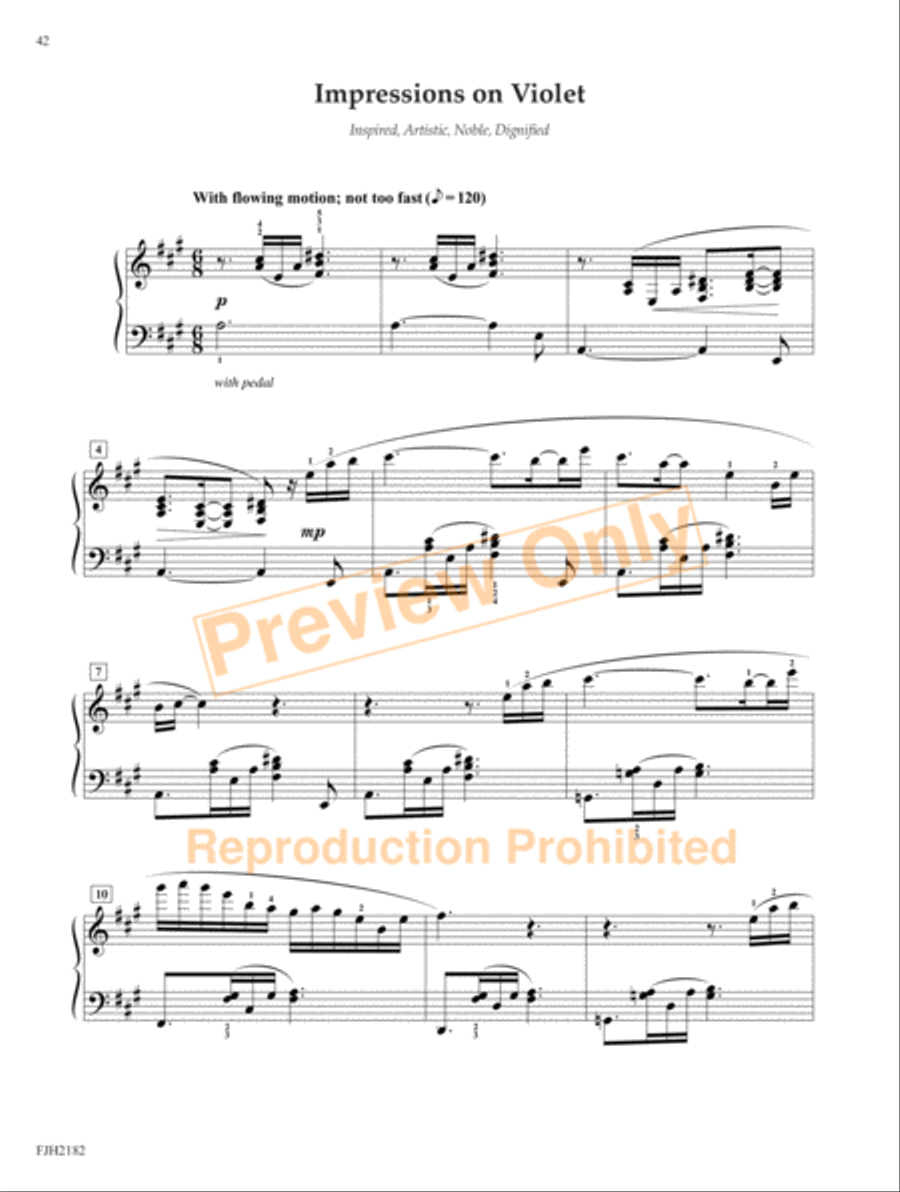 Impressions on Color (NFMC) Piano Solo scores gallery preview page 3