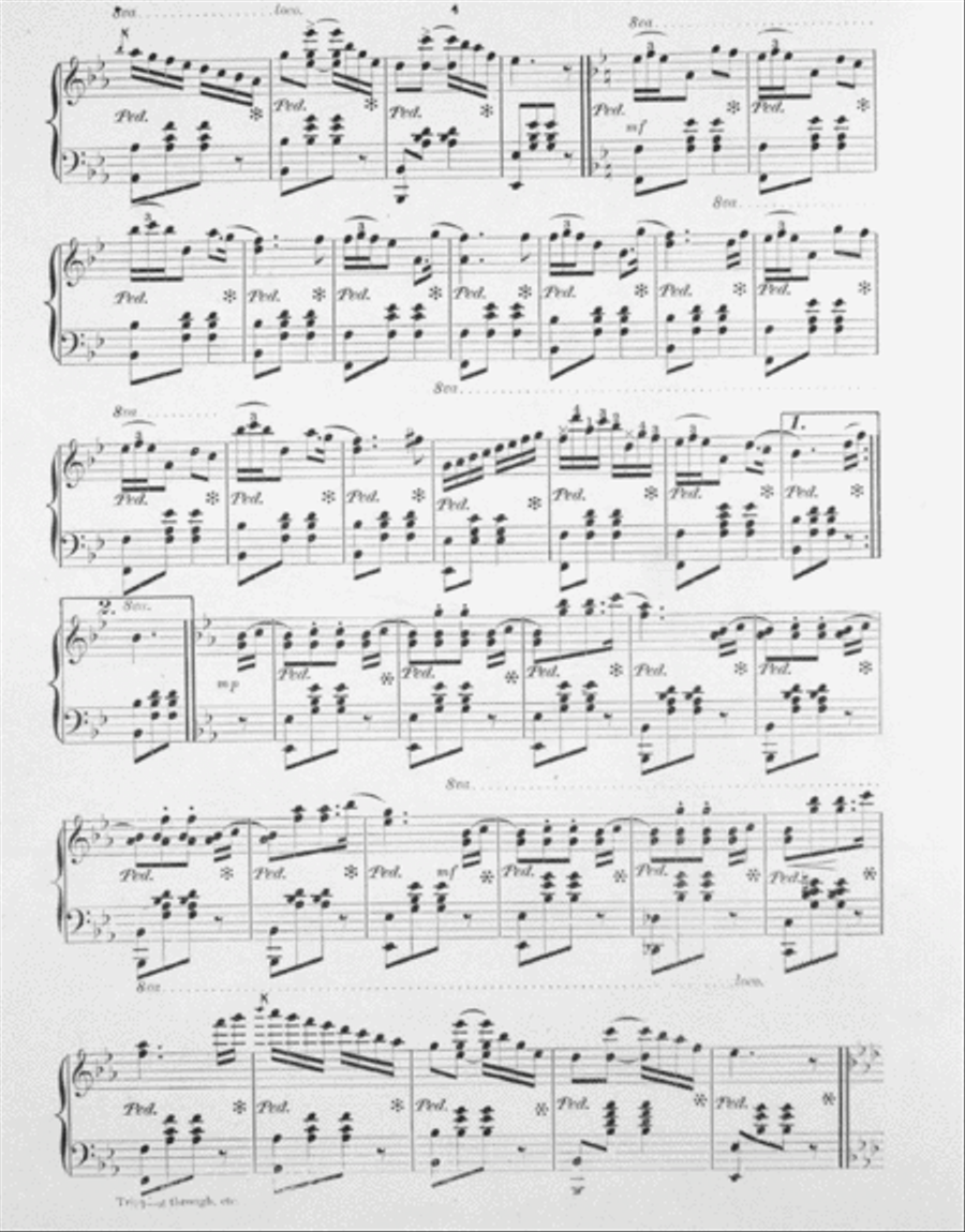 Tripping Thro' the Daisies. Polka Rondo Piano Solo scores gallery preview page 3
