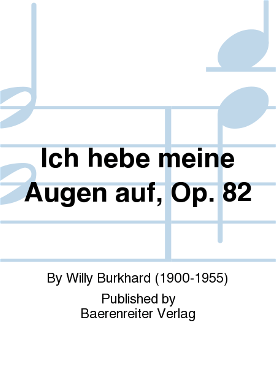 Ich hebe meine Augen auf, op. 82 4-Part scores gallery preview page 1