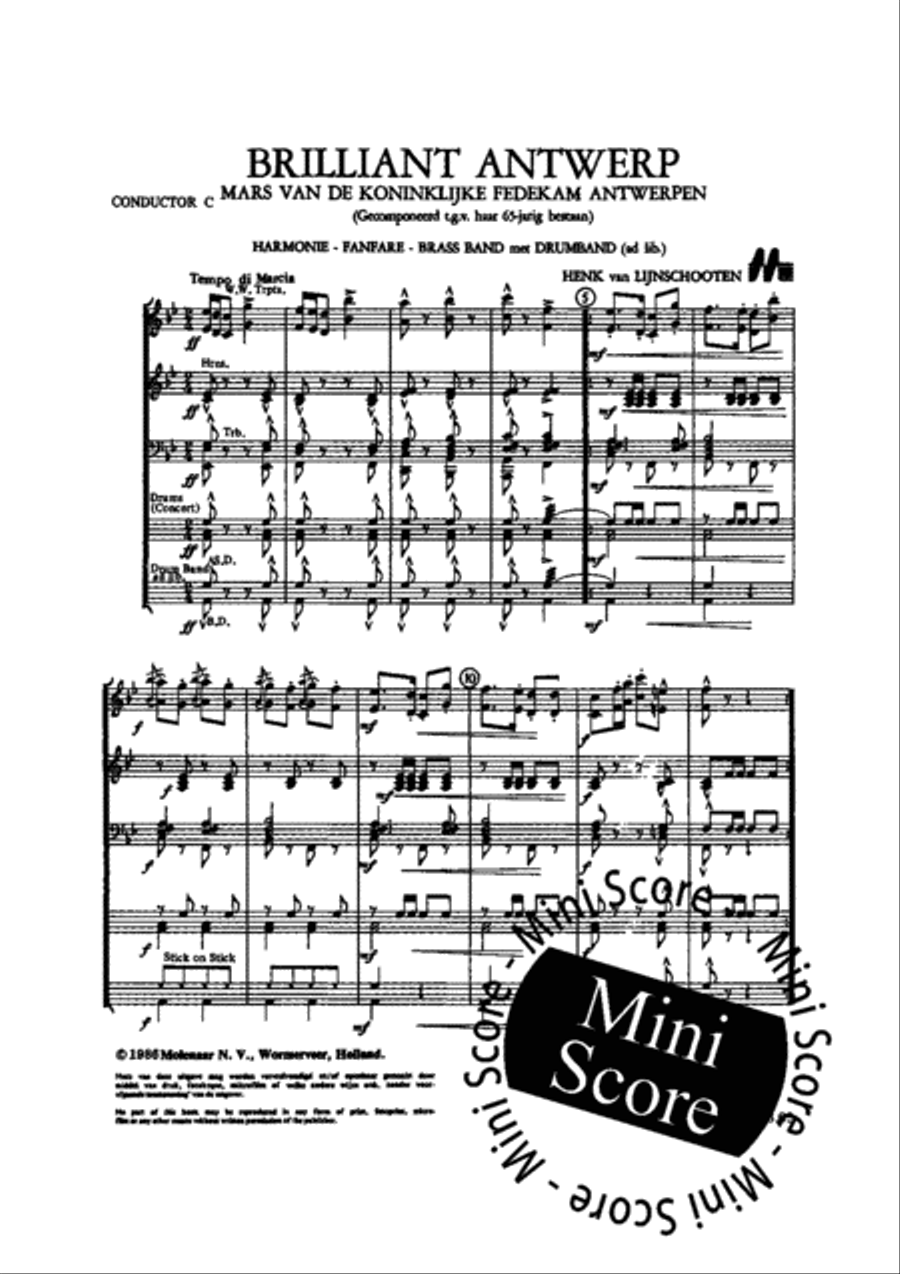 Brilliant Antwerp Brilliant Antwerp Concert Band scores gallery preview page 7