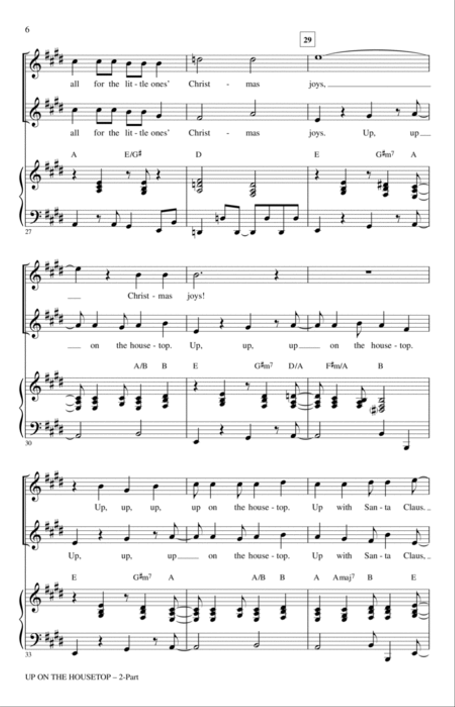 Up On The Housetop Up On The Housetop 2-Part scores gallery preview page 4