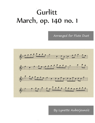 March, op. 140 no. 1 - Flute Duet