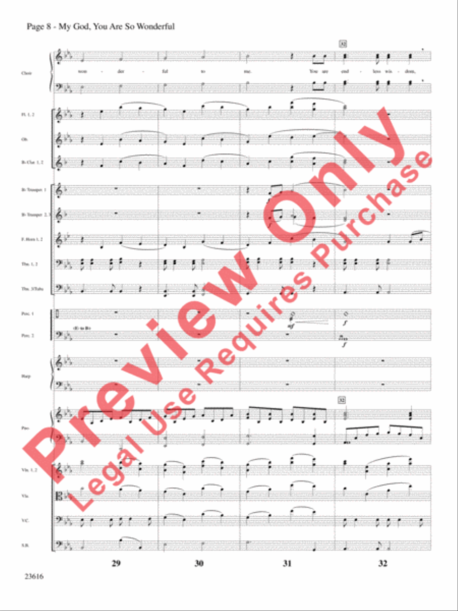 My God, You Are So Wonderful Choir scores gallery preview page 9