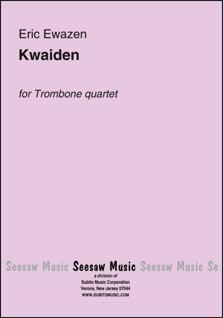 Kwaiden Trombone Quartet scores gallery preview page 1
