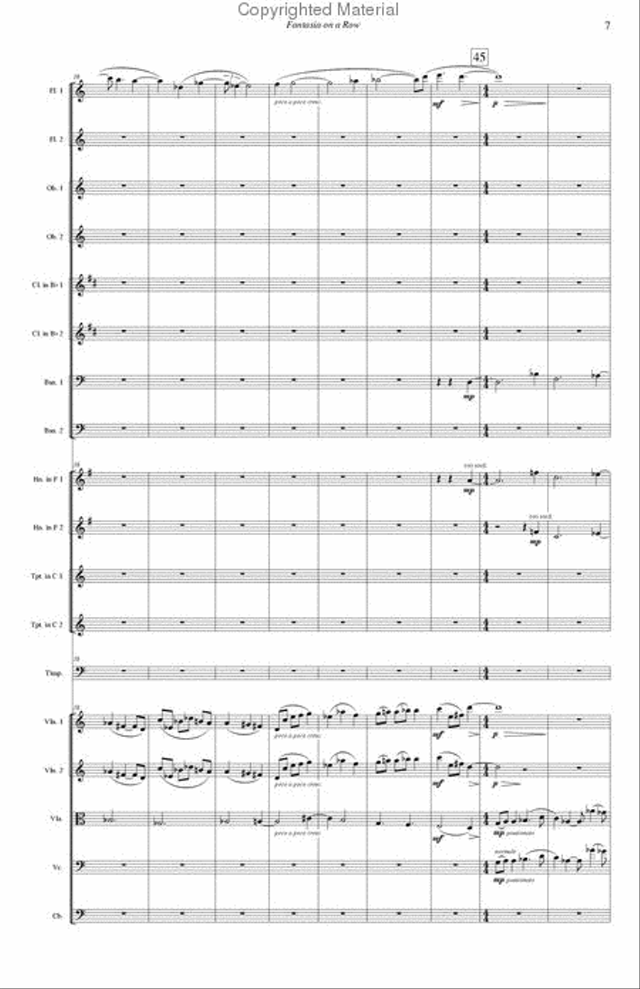Fantasia on a Row Fantasia on a Row Chamber Orchestra scores gallery preview page 9