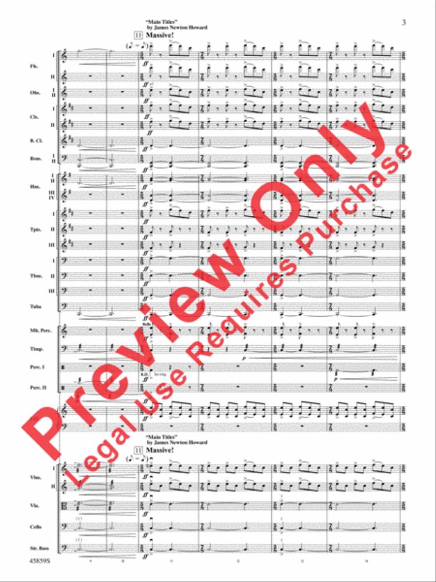 Fantastic Beasts and Where to Find Them Full Orchestra scores gallery preview page 3