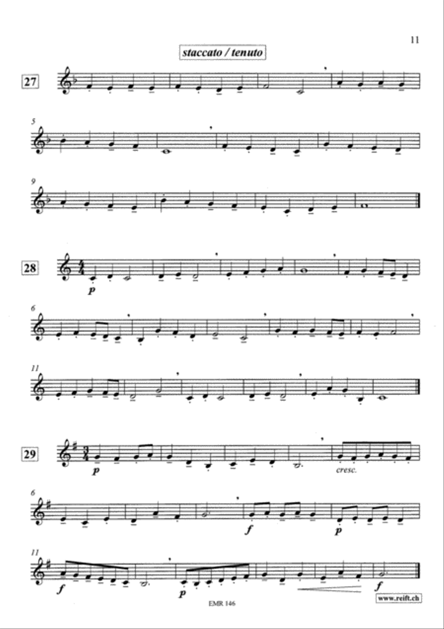 Technical & Melodic Studies Vol. 1 Trumpet scores gallery preview page 11