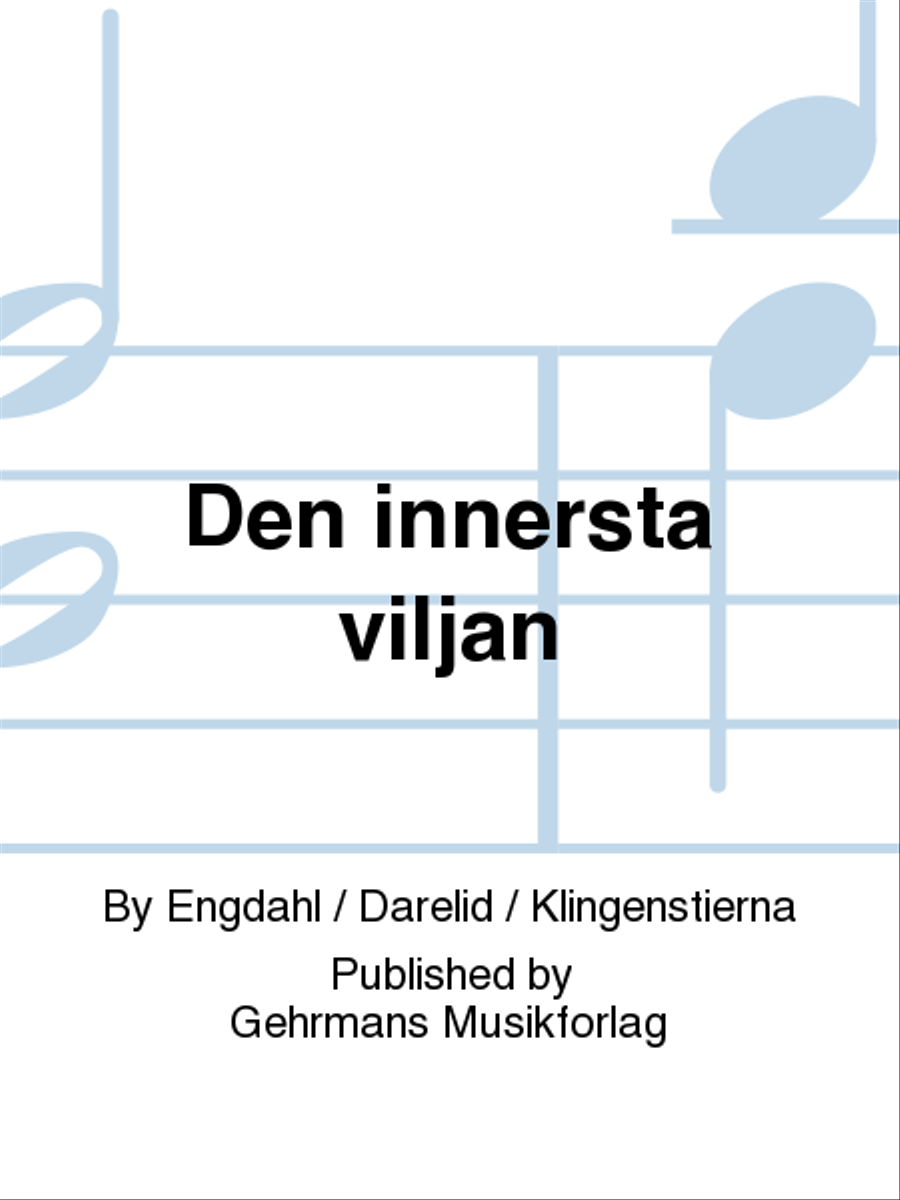 Den innersta viljan Choir scores gallery preview page 1