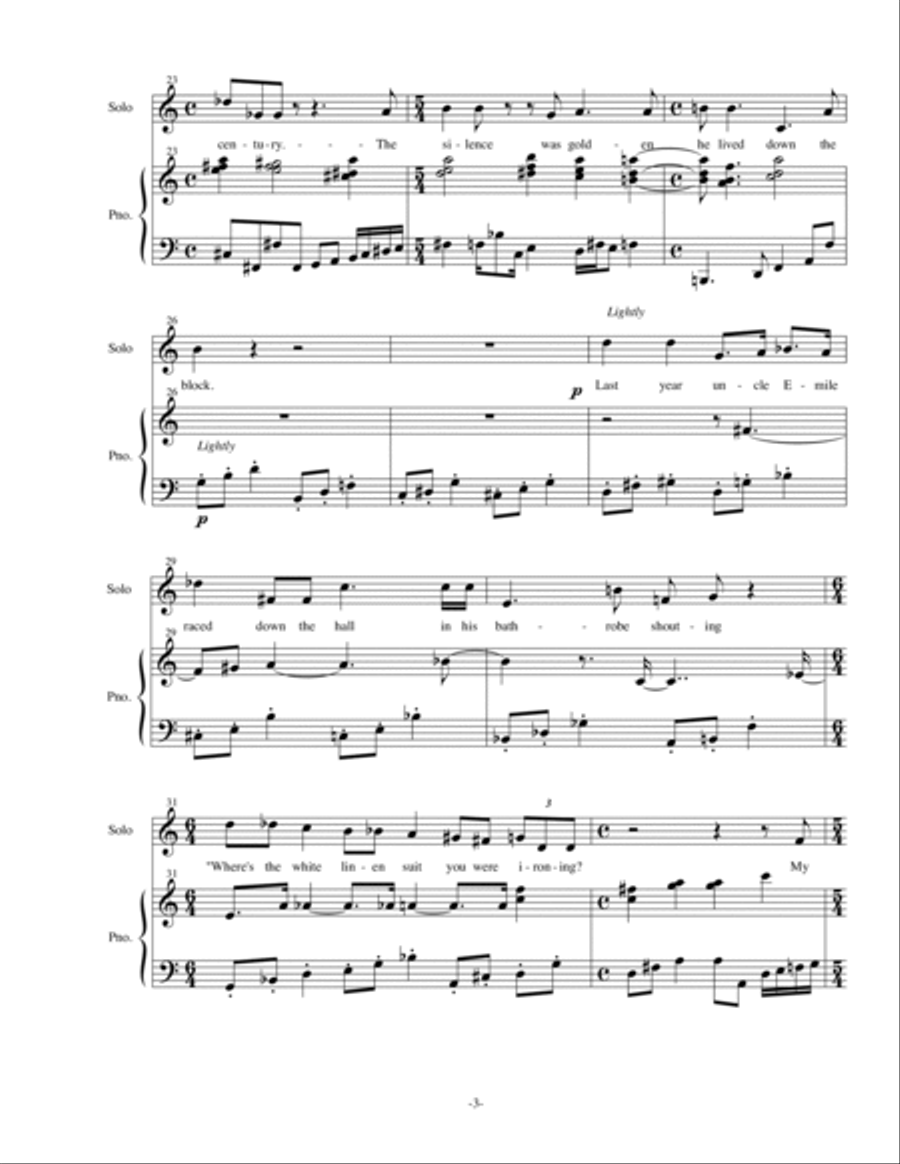 Four Songs of James Nolan Voice scores gallery preview page 4