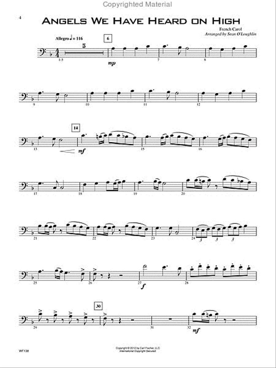 14 Advanced Christmas Favorites Trombone Solo scores gallery preview page 2